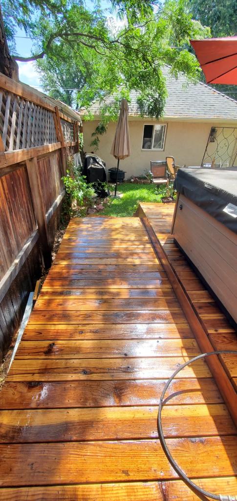 pressure wash decks